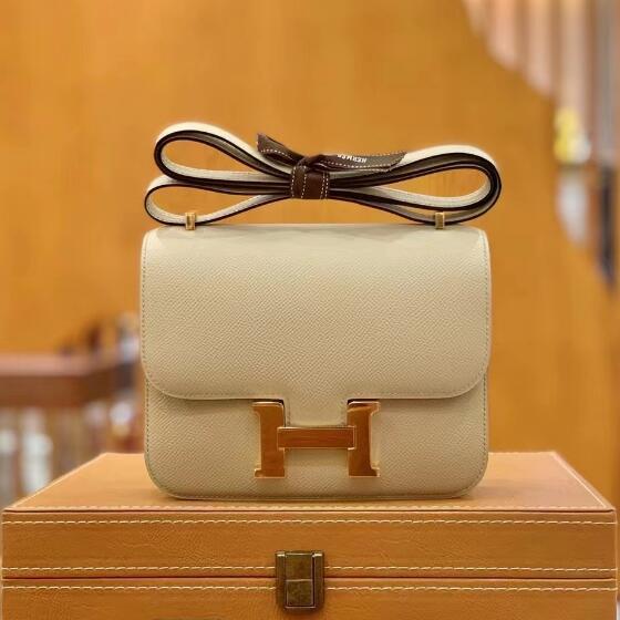 【エルメス HERMES】コンスタンス3 ミロワール クレ/ゴールド金具 ヴォーエプソン(50％手縫い＋50％マシン)